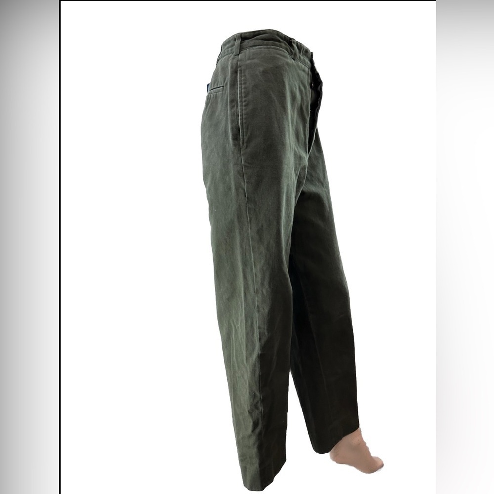 PERRY ELLIS PORTFOLIO olive cotton pants high waisted